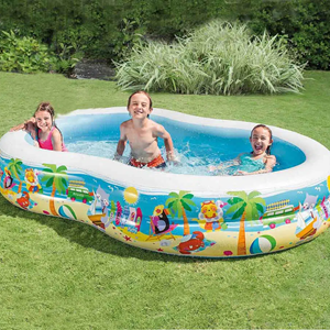 استخر بادی کودک اینتکس intex طرح ساحل مدل لوبیا 56490-اسباب بازی